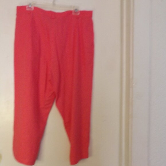 Vintage Capacity 2 Piece Linen Blend Pants & Top Set Sz L - Picture 8 of 10